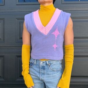 Kpop demon hunters - purple Men's Sweater vest and turtleneck